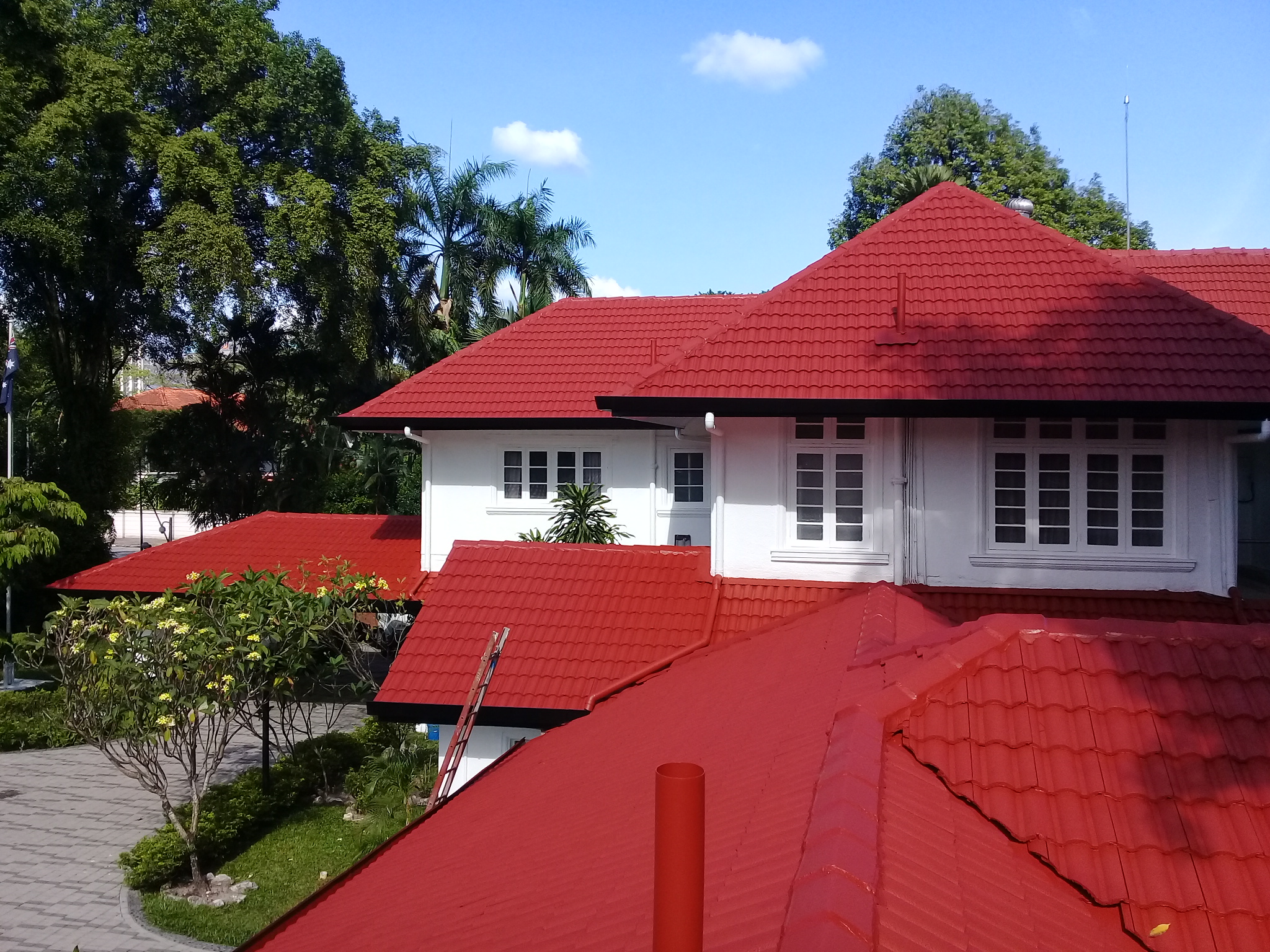 Australian High Commission Residence roof coating